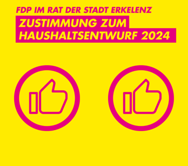 Zustimmung zum Haushaltsentwurf 2024