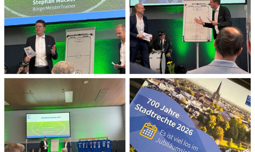 Gelungener Auftakt ins Jubiläumsjahr 2026 beim Neujahrsempfang der Stadt Erkelenz